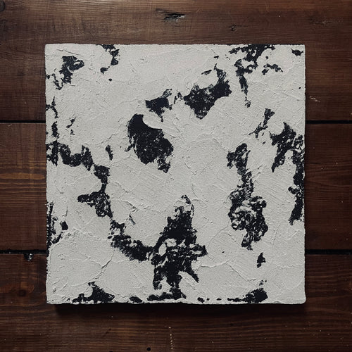 black and beige 'wabi-sabi' original textured artwork 